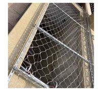 Malla de alambre de acero inoxidable, valla de balcón anticaída de 1,5 mm, rejilla decorativa de 8 cm para jardín, 1 x 19 m, red de seguridad resistente para cloture