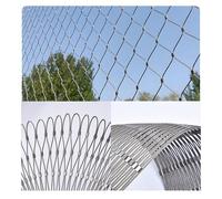 Malla de alambre de alta calidad para aves de corral, ciervos, protección de balcón, malla de acero inoxidable (1 x 10 m, 5 cm, tamaño del agujero) - Valla de seguridad para animales