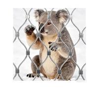 Malla de alambre flexible de acero inoxidable 304, 12 x 2,8 m, malla de seguridad duradera para exteriores, barrera de seguridad para mascotas y soluciones de protección