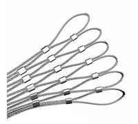 Malla de alambre flexible de acero inoxidable, malla de seguridad duradera para exteriores, para barandillas, protección antirrobo, 3 x 10 pies, solución de protección versátil para el hogar y el