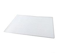 Malla de barbacoa de acero inoxidable para cocinar uniformemente, perfecta para asar varios ingredientes durante actividades al aire libre (marco de 3.4 pulgadas, 60 x 40 cm)