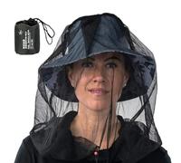 Malla de Cabeza contra Moscas,sobre Gorro con cordón Ajustable Suave, Grande y Largo,Capucha Protectora con Malla antimoscas |, Camping, Jardinería, Actividades al Aire Libre & Excursionismo