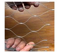 malla de cable resistente a la corrosión, Malla de relleno balaustrada elástica 304 5 cm/1, mm, for jaulas aves corral y jardín(0.8x22m)