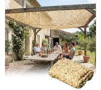 Malla de Camuflaje Militar, Red De Camuflaje Protector Solar Exteriores Toldo, 2m 3.0m 4.0m 5m 8m 10m 12m 15m 20m, Red de Sombra A La Terraza, para Cámping Caza Decoración(Beige,2.5x3(m))