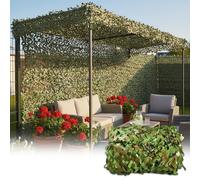 Malla de Camuflaje Militar, Red De Camuflaje Protector Solar Exteriores Toldo, 2m 3.0m 4.0m 5m 8m 10m 12m 15m 20m, Red de Sombra A La Terraza, para Cámping Caza Decoración(Verde,3x3(m))