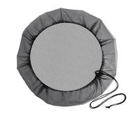 Malla de cubo de lluvia - Protector de hojas de barril de lluvia | Diseño de cordón para tanque de agua - Mantiene el jardín poliéster reutilizable | Cubierta de barril - Protección de pantalla