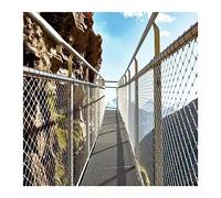 Malla de cuerda de acero inoxidable flexible, red de protección duradera y resistente a los impactos para balcón, escaleras, jardín y campo deportivo