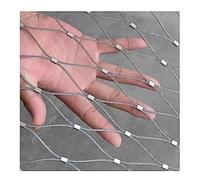 Malla de cuerda de acero inoxidable para barandillas, red de seguridad flexible a prueba de óxido con resistencia a los impactos