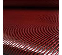 Malla de fibra de vidrio Tejido mixto de fibra aramida y carbono, 50 cm ancho x - 4 m largo, sarga roja, azul amarilla, 1 pieza(Red,50cm x 1m)