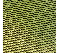 Malla de fibra de vidrio Tejido mixto de fibra aramida y carbono, 50 cm ancho x - 4 m largo, sarga roja, azul amarilla, 1 pieza(Yellow,50cm x 3m)