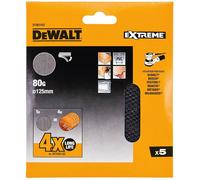 Malla de lijado DeWALT, Velcro, 125 mm, P80 (10 uds) DTM3113