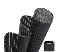 Malla de privacidad de PVC para balcón, pantalla de privacidad de 80x300cm, valla de privacidad de doble refuerzo sin perforación, con bridas para cables, cubierta impermeable para balcón, para 1.4x3m