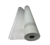 Malla de refuerzo de fibra de vidrio, 165 g/m², color blanco, 4 mm x 4 mm, 7 rollos resistentes a desgarros