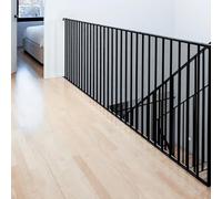 Malla de Seguridad para Escaleras 107 x 230 cm con Cuerda de Nylon y Correa Red de Seguridad Robusta para Mascotas, Juguetes, Negro