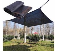 Malla de sombra de jardín de alta calidad, 90 % resistente a los rayos UV, con ojales, ideal para plantas, toldos y uso al aire libre, lona rectangular de 7 x 12 m.