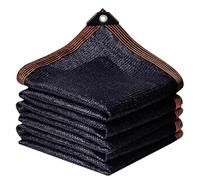 Malla de sombra negra 95% resistente a los rayos UV, tela de sombra duradera con ojales para uso en exteriores, 1 15 m, ideal para pérgolas, patios, invernaderos, gallineros, coches, piscinas (6 x 7 m