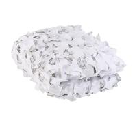 Malla de Sombra para Exteriores, Red Camuflaje Blanca, Estilo Militar táctico del ejército 210D, Ligera Sombra, Camping, Militar, Caza, Tiro, Puesto observación(4x10m(13.1 * 32.8ft))