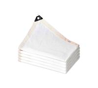 Malla de sombra para piscina, protección UV 95%, con ojales, 3 x 5 m, blanca, para jardín, patio y balcón.