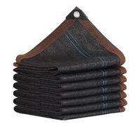 Malla de sombra resistente a los rayos UV con ojales, 8090 % de bloqueo solar, disponible en tamaños de 2 x 10 m, 3 x 6 m, 4 x 6 m y 5 x 5 m, para plantas, invernaderos, garajes, piscinas y patios