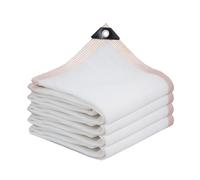 Malla de Sombra Resistente con Ojales Reforzados, 1 2 3 4 5 6 7 8 9 10 12 15 m, 85% de protección Solar para Patio, Porche, balcón o jardín. Malla de privacidad para Sombra(Blanco,6 x 15m)