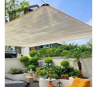Malla de sombreo Aluminio 99% para terraza con Ojales | 3x3m Lona de sombra reflectante Aislante térmico Protección solar Toldo para jardín balcón pérgola invernadero