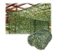 Malla de Sombreo, Red de Camuflaje Militar, Cubre de Malla Camuflaje Neto, Malla de Protección Solar Toldo Exterior, for Caza, Ocio, Decoración, Jardín, Camping(Green,3x4(m))