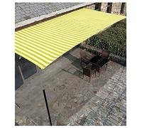 Malla De Sombreo Tejido De Alambre Oblicuo Resistente A Tirones Malla Sombreadora Sun Viento Y Protección UV Paño De Sombra Balcón Granja Invernadero Toldo Vela,Amarillo,2x3.5m/6.5x11.5ft