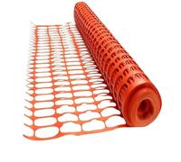 Malla de Valla Temporal 15M 25M 50M Verde & Naranja - Red de Plástico 80gsm para Jardín, Perros, Gallinas, Camping, Obras y Control de Multitudes(Green,15m)