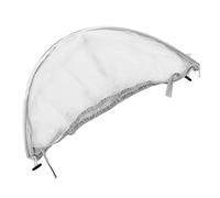 Malla Disuasoria para Cochecito de bebé, Cubierta Protectora, Malla Disuasoria para Cochecito Elástico, Cremallera Universal Transpirable para Cunas (Blanco con cubierta de borde