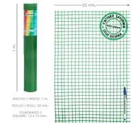 Saturnia Malla electrosoldada plastificada Corral 13x13 Altura 100 cm Rollo 25 metros