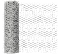 Malla hexagonal de alambre de acero galvanizado para aves de corral para gallineros, a prueba de conejos, valla de jardín, red anti pájaros para plantas, barrera de animales pequeños, manualidades