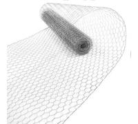 Malla Hexagonal Para Aves 1,00 X 25 M Cercado De Alambre Galvanizado