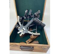 Malla Inc Trabajo Navegacional Sextante de Aluminio Sólido Con Caja de Madera Inc. - Nautical Tamaya Sextant - Original Sextant - Marine Sextant