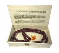 MALLA/MALLAH PRAYER BEADS BUDDHIST ROSARY WOOD IN BOX MEDITATION MALA BEAD