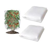 Malla para Árboles Frutales - 2 Piezas Cubierta de Protección para Plantas con Cordón y Cremallera,Cubierta Transpirable para Plantas,Exterior Patio Porche Invernadero Valla Enrejado