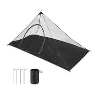 Malla permeable, refugio para niños, triangular, portátil, mosquitos, cortina para camping, senderismo, tienda de campaña familiar con estacas para el suelo