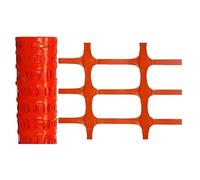 Malla plástica barrera/señalización 50 m 120 cm 130 g/m²