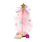 Malla que brilla en la atmósfera del árbol de Navidad decoración para Adviento y temporada Decoración del hogar Árbol Artificial Mesa lateral Escritorio Windowsilling