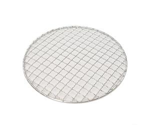 Malla redonda de acero inoxidable para barbacoa, rejilla de cocción para barbacoa de camping, reemplazo de pantalla de rejilla portátil al aire libre, bandeja de hornear de red de alambre circular