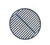 Malla redonda de hierro fundido negro para cocinar parrilla, barbacoa, incluso carne, repuesto resistente, parrilla para asar al aire libre, 1 paquete (25 cm)