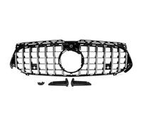Malla Rejilla Central Parachoques Delantero Para Mercedes Para Benz W177 A35 A200 A160 A180 A250 AMG 2023-2024 Rejillas Delanteras Coche(Chrome Black)
