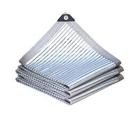 Malla Sombreo para Invernadero Red de Sombreado con Ojales, 2x2m 3x4m 4x7m 5x6m 7x8m 10x10m 75% de Ocultación, Toldo Lona de Sombra de Aluminio Reflectante para Jardín Plantas ( Size : 2x2m/6.5x6.5ft