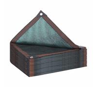 Malla Sombreo Reutilizable 95% Tasa de Sombreado Malla Sombreadora Rectangular para Flores para El Hogar Piscina Patio Balcón Planta Gallinero Ganado(5.0x18.0 m/16.4x59.1ft)