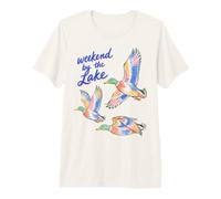 Mallard Duck Lake Life Weekend by The Lake Waterfowl Camiseta Premium