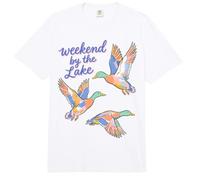 Mallard Duck Lake Life Weekend by The Lake Waterfowl Comfort Colors Adult Heavyweight T-Shirt