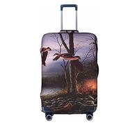 Mallard Ducks Fly In Sky - Funda para Equipaje de Viaje, Duradera, para Equipaje de 18 a 32 Pulgadas