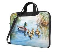 Mallard Ducks Swimming In The Lake - Funda acolchada para laptop de 15.6 pulgadas, para mujeres y hombres