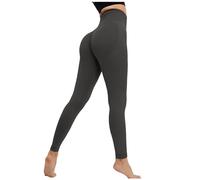 Mallas Anticelulitis Mujer, Pantalon Running Mujer Cintura Elástica Cómodos Transpirable Control De Abdomen Fitness Pantalón Clásicas Sin Costuras Ligero Secado Rápido Deportes Jogging Pantalon