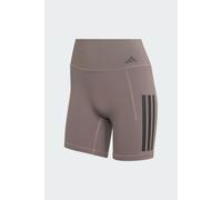 adidas Donna Optime Workout 3-Stripes Short Leggings, charcoal, XXL 5 inch
