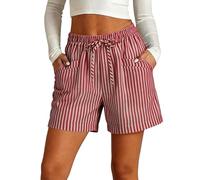 Mallas Cortas Mujer Bermudas Vaqueras Mujer Caqui de Corte Deporte Verano Bermudas Vaqueras Shorts Deportivos Short Running Culotte Solid Color High Waist Casual Chic Sports Elasticos